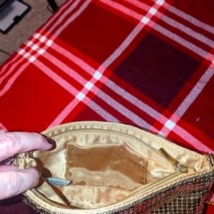 Gold sparkling purse